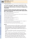 Cover page: Association of Hepatitis C With Markers of Hemostasis In HIV-Infected and Uninfected Women in the Women's Interagency HIV Study (WIHS)