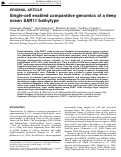 Cover page: Single-cell enabled comparative genomics of a deep ocean SAR11 bathytype