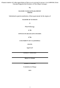 Cover page: Characterization of A Divergent Strain of Moroccan watermelon mosaic virus (MWMV) from Tanzania Supports the Existence of Two Major Lineages