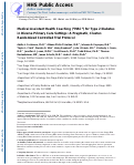 Cover page: Medical assistant health coaching (“MAC”) for type 2 diabetes in diverse primary care settings: A pragmatic, cluster-randomized controlled trial protocol