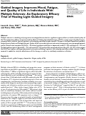 Cover page: Guided Imagery Improves Mood, Fatigue, and Quality of Life in Individuals With Multiple Sclerosis: An Exploratory Efficacy Trial of Healing Light Guided Imagery.