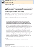 Cover page: Mossy fiber plasticity and enhanced hippocampal excitability, without hippocampal cell loss or altered neurogenesis, in an animal model of prolonged febrile seizures