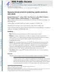 Cover page: Neuropsychological tests for predicting cognitive decline in older adults