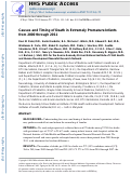 Cover page: Causes and Timing of Death in Extremely Premature Infants from 2000 through 2011