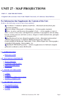 Cover page: Unit 27 - Map Projections