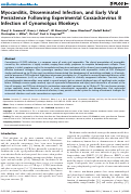 Cover page: Myocarditis, Disseminated Infection, and Early Viral Persistence Following Experimental Coxsackievirus B Infection of Cynomolgus Monkeys