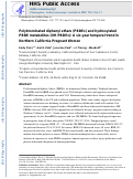 Cover page: Polybrominated diphenyl ethers (PBDEs) and hydroxylated PBDE metabolites (OH-PBDEs): A six-year temporal trend in Northern California pregnant women