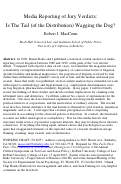 Cover page: Media Reporting of Jury Verdicts: Is the Tail (of the Distribution) Wagging the Dog?