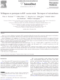 Cover page: Willingness to participate in HIV vaccine trials: The impact of trial attributes