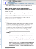 Cover page: Brain-Computer Interface Driven Functional Electrical Stimulation System for Overground Walking in Spinal Cord Injury Participant