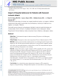 Cover page: Impact of Hospital Admission for Patients with Transient Ischemic Attack