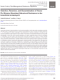 Cover page: Selection, Reversion, and Characterization of House Fly (Diptera: Muscidae) Behavioral Resistance to the Insecticide Imidacloprid