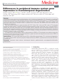 Cover page: Differences in peripheral immune system gene expression in frontotemporal degeneration.