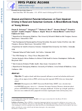 Cover page: Shared and distinct parental influences on teen impaired driving in rural and suburban contexts: A mixed methods study of young drivers.