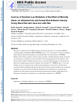 Cover page: Sources of Resilience as Mediators of the Effect of Minority Stress on Stimulant Use and Sexual Risk Behavior Among Young Black Men who have Sex with Men