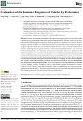 Cover page: Evaluation of the Immune Response of Patulin by Proteomics.