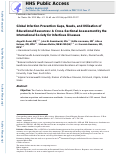 Cover page: Global infection prevention gaps, needs, and utilization of educational resources: A cross-sectional assessment by the International Society for Infectious Diseases.