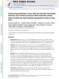 Cover page: HIV and Sexually Transmitted Infection Incidence and Associated Risk Factors Among High-Risk MSM and Male-to-Female Transgender Women in Lima, Peru