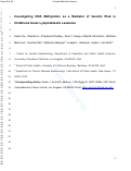 Cover page: Investigating DNA methylation as a mediator of genetic risk in childhood acute lymphoblastic leukemia