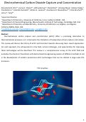 Cover page: Electrochemical Carbon Dioxide Capture and Concentration