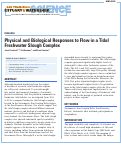 Cover page: Physical and Biological Responses to Flow in a Tidal Freshwater Slough Complex