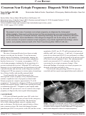 Cover page: Cesarean Scar Ectopic Pregnancy: Diagnosis With Ultrasound