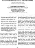 Cover page: Egocentric and allocentric spatial references in children with Cerebral Palsy