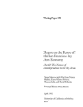 Cover page: Report on the Future of the San Francisco Bay Area Economy <em>Part II: The Nature of Interdependence in the Bay Area</em>