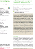 Cover page: Local ancestry analysis reveals genomic convergence in extremophile fishes