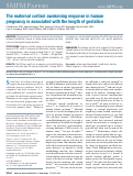 Cover page: The maternal cortisol awakening response in human pregnancy is associated with the length of gestation