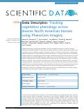 Cover page: Tracking vegetation phenology across diverse North American biomes using PhenoCam imagery