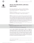 Cover page: Chronic thromboembolic pulmonary hypertension.