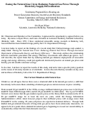 Cover page: Easing the Natural Gas Crisis: Reducing Natural Gas Prices Through Electricity Supply 
Diversification -- Testimony