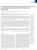 Cover page: Age and Outcomes Associated with BP in Patients with Incident CKD