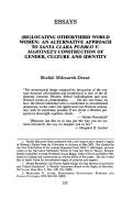 Cover page: (Re)Locating Other/Third World Women: An Alternative Approach to <em>Santa Clara Pueblo v. Martinez's</em> Construction of Gender, Culture and Identity