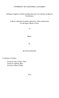 Cover page: Defining Templates for Musical Reproduction: Case Studies on Musical Performance