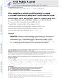 Cover page: Mood instability as a predictor of clinical and functional outcomes in adolescents with bipolar I and bipolar II disorder