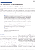 Cover page: The role of imaging in gastrointestinal bleed.