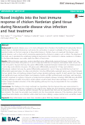 Cover page: Novel insights into the host immune response of chicken Harderian gland tissue during Newcastle disease virus infection and heat treatment