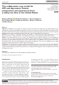 Cover page: The collaborative care model for HIV and depression: Patient perspectives and experiences from a safety-net clinic in the United States