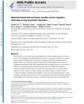 Cover page: Aberrant reward processing to positive versus negative outcomes across psychotic disorders.