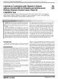 Cover page: Cediranib in combination with olaparib in patients without a germline BRCA1/2 mutation and with recurrent platinum-resistant ovarian cancer: Phase IIb CONCERTO trial