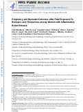 Cover page: Pregnancy and Neonatal Outcomes After Fetal Exposure to Biologics and Thiopurines Among Women With Inflammatory Bowel Disease