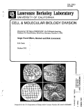 Cover page: Single Track Effects, Biostack, and Risk Assessment