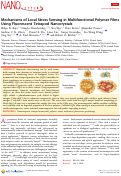 Cover page: Mechanisms of Local Stress Sensing in Multifunctional Polymer Films Using Fluorescent Tetrapod Nanocrystals