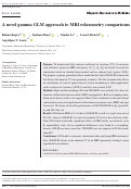 Cover page: A novel gamma GLM approach to MRI relaxometry comparisons