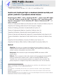 Cover page: Aspirin and clopidogrel high on‐treatment platelet reactivity and genetic predictors in peripheral arterial disease