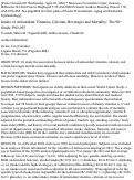 Cover page: Intake of antioxidant vitamins, calcium, beverages and mortality: The 90+ study