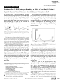 Cover page: Evidence for CH Hydrogen Bonding in Salts of tert‐Butyl Cation