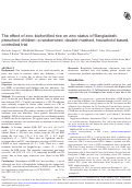 Cover page: The effect of zinc-biofortified rice on zinc status of Bangladeshi preschool children: a randomized, double-masked, household-based, controlled trial.